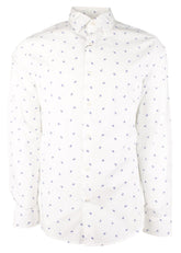 Michael Kors Men's Cotton Slim Fit Long Sleeve Shirt